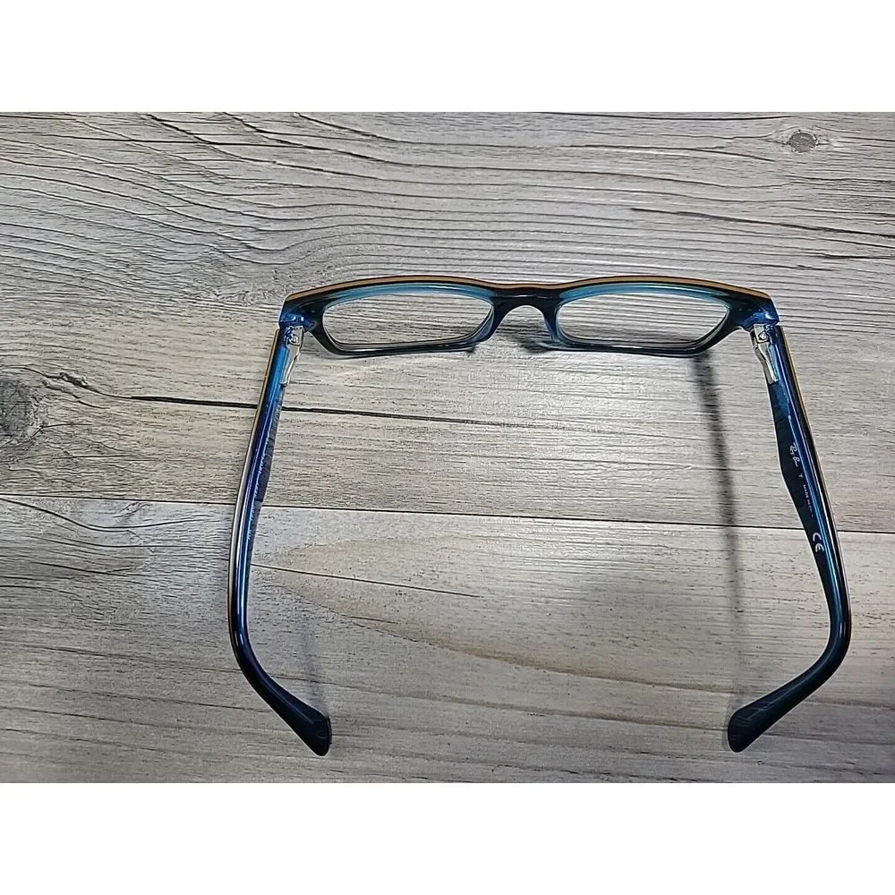 Ray-Ban RB1530 3587 Kids‎ Eyeglasses Frames Blue Rectangle Full Rim 48-16-125